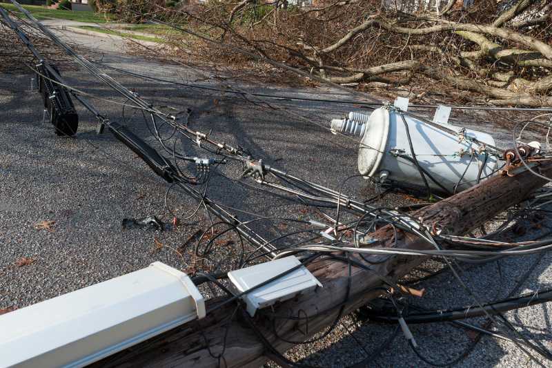 a downed powerline